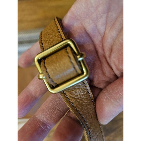 Fossil‎ Textile n Cowhide soft leather crossbody. Beige. Boho. Hippie. Romantic. - Picture 12 of 13